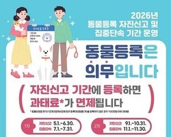 반려견 등록 단속, 7월부터 본격 시행한다