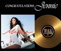 Jennie Earns RIAA Gold Certification