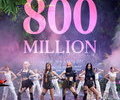 800 million views on BLACKPINK's 