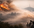 북서풍 타고 직격탄…국외 산불발 초미세먼지 급습